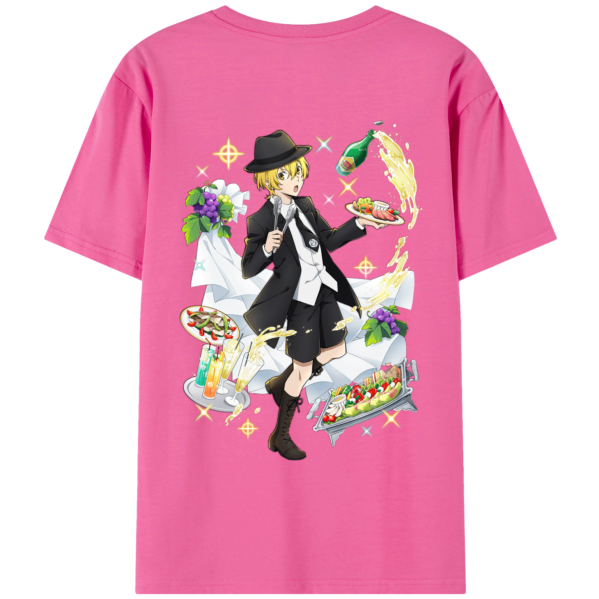 （画像用） 文豪ストレイドッグス Bungo Stray Dogs レディース半袖Tシャツ(バックプリント)